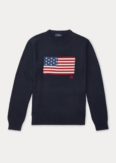 Sueter Polo Ralph Lauren Hombre Azul Marino - The Iconic Flag - UJQZT1609